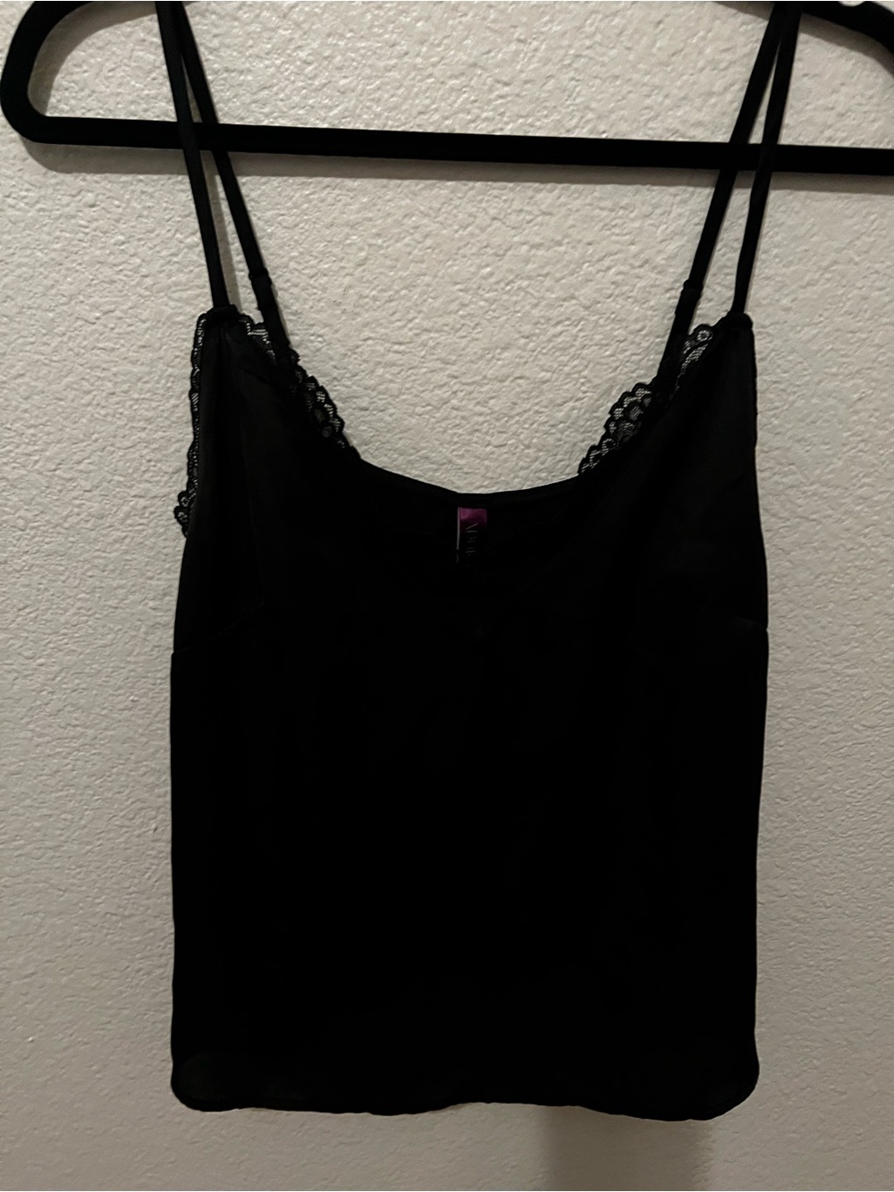 Adore Me Black Lace-Trim Camisole